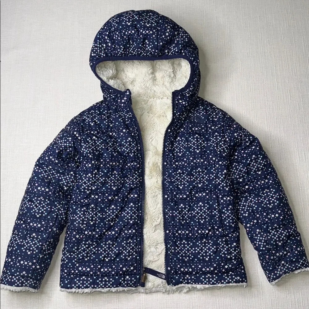 The North Face Girls' Printed Reversible Mossbud Swirl Jacket